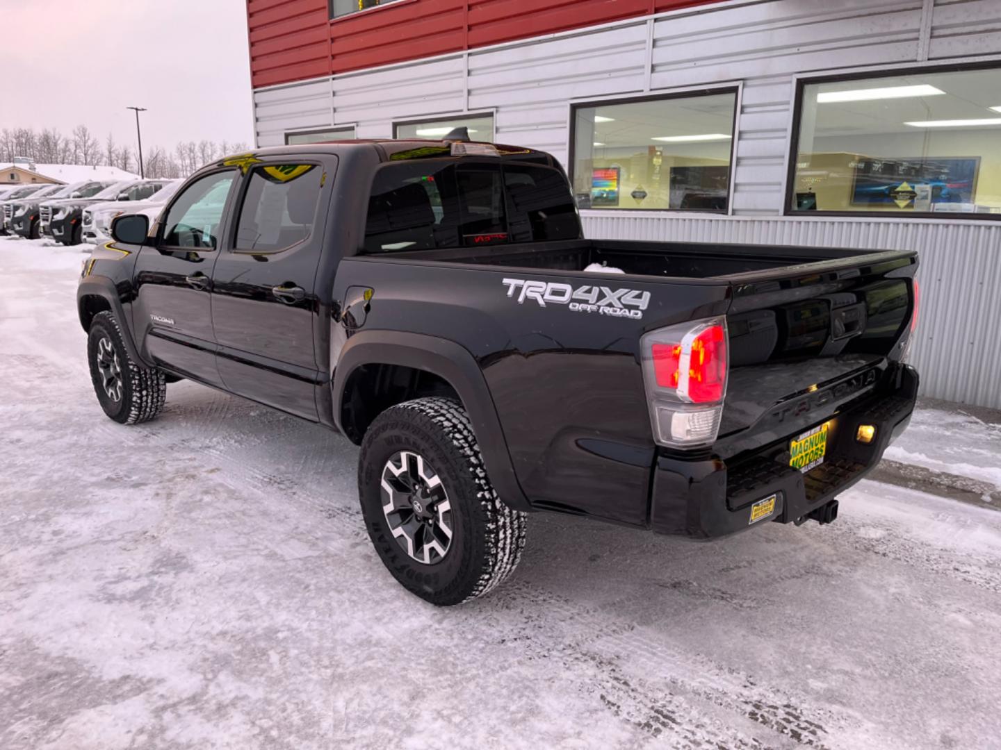 2023 Black Toyota Tacoma TRD Off Road Double Cab V6 6AT 4WD (3TMCZ5AN1PM) with an 3.5L V6 DOHC 24V engine, 6A transmission, located at 1960 Industrial Drive, Wasilla, 99654, (907) 274-2277, 61.573475, -149.400146 - Photo#3